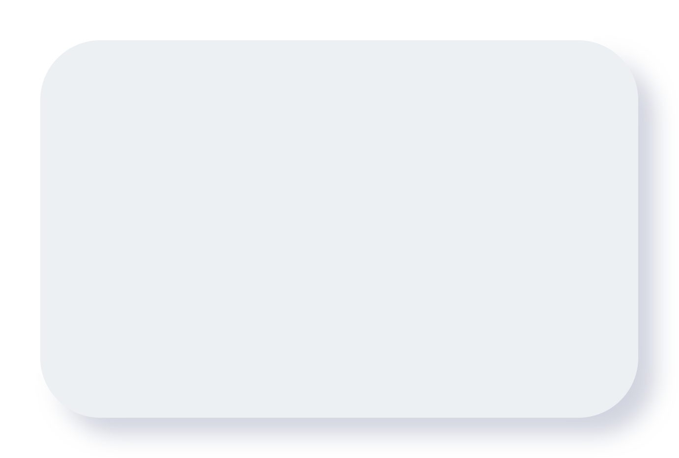 3D Neomorphic Light Rounded Rectangle Embossed